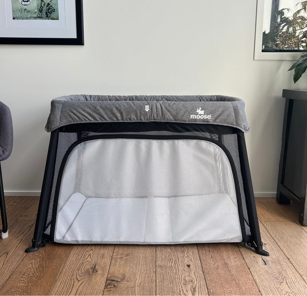 Moose Emmett Travel Cot comes with 2 FREE fitted sheets – MooseBaby