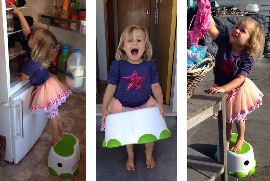 'Best Step Stool Ever"! Tracey and her gorgeous daughter tell us what they love about their Bumbo Step Stool