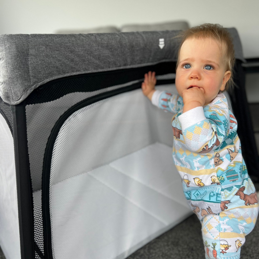 Moose Emmett Travel Cot comes with 2 FREE fitted sheets MooseBaby