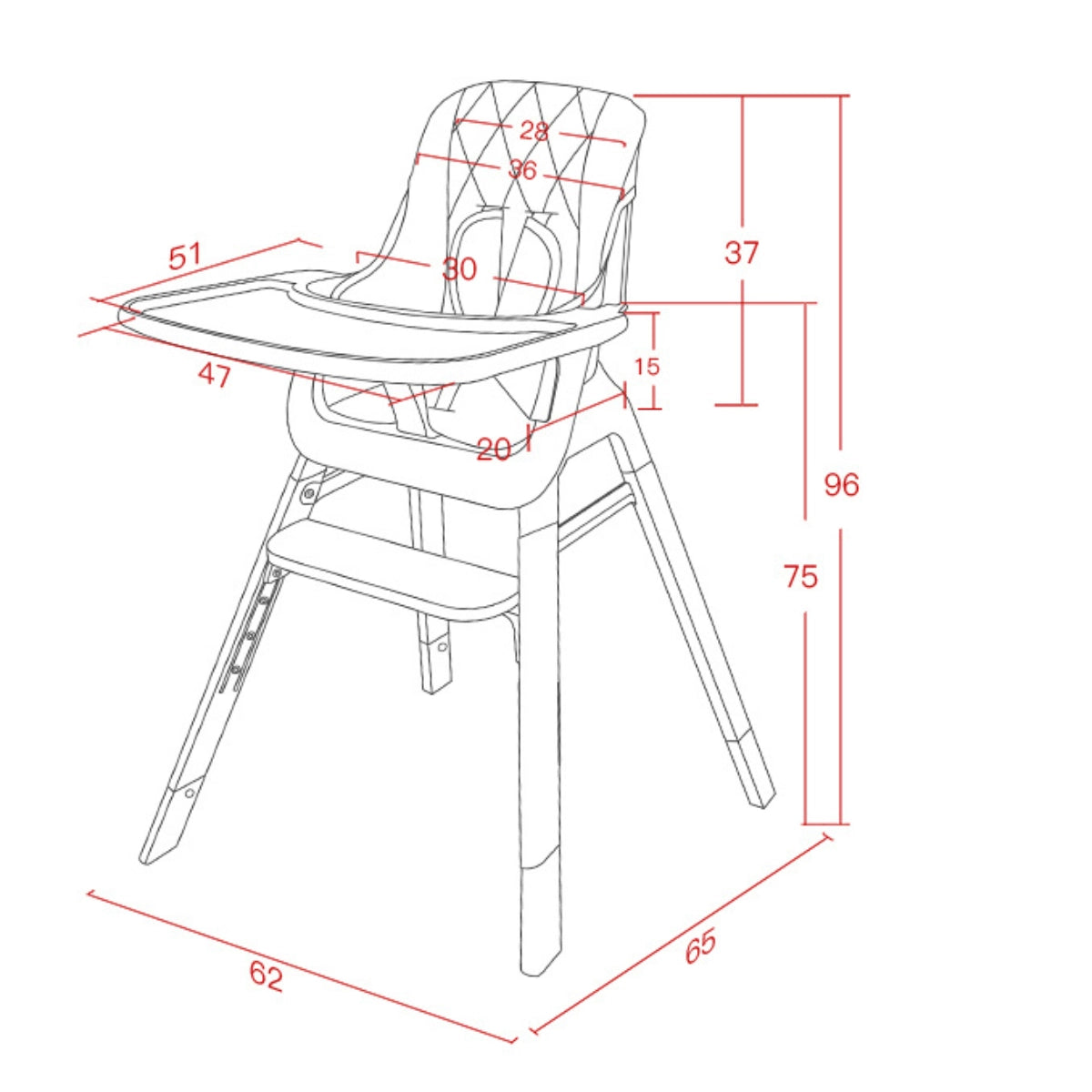 Moose TED Highchair & Stool