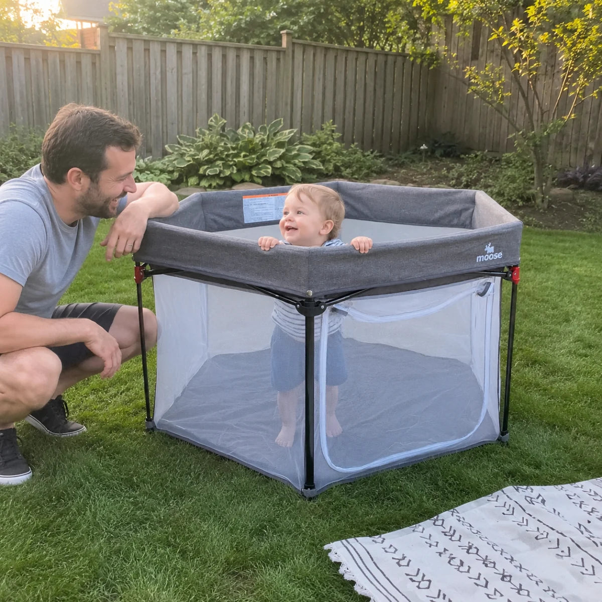 Moose Harley Baby Play Pen | Portable Indoor & Outdoor