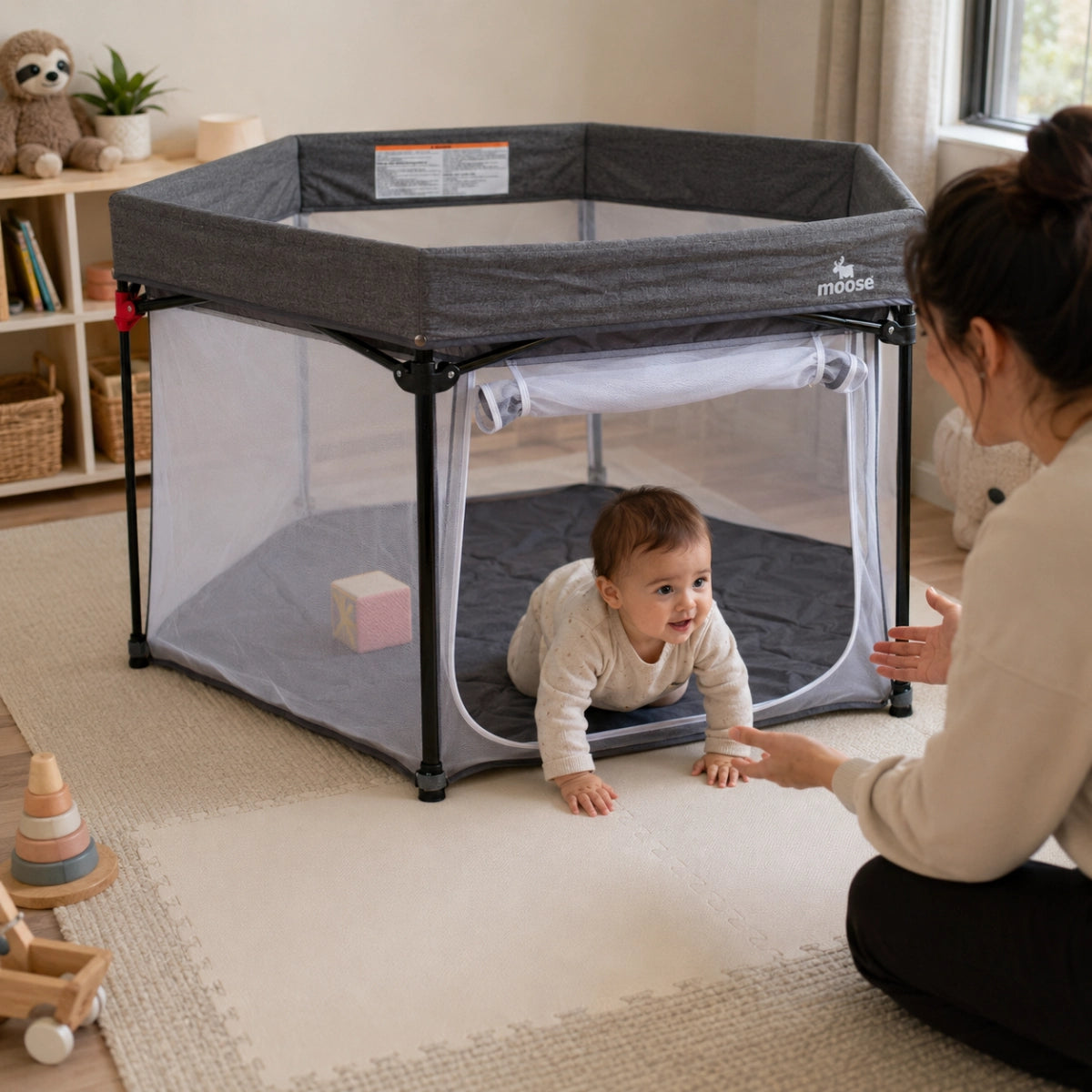 Moose Harley Baby Play Pen | Portable Indoor & Outdoor