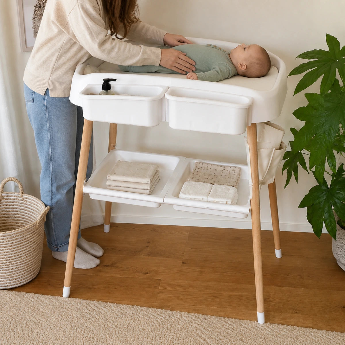 Mabel Baby Change Table (with FREE Changing Pad & Fitted Sheet)
