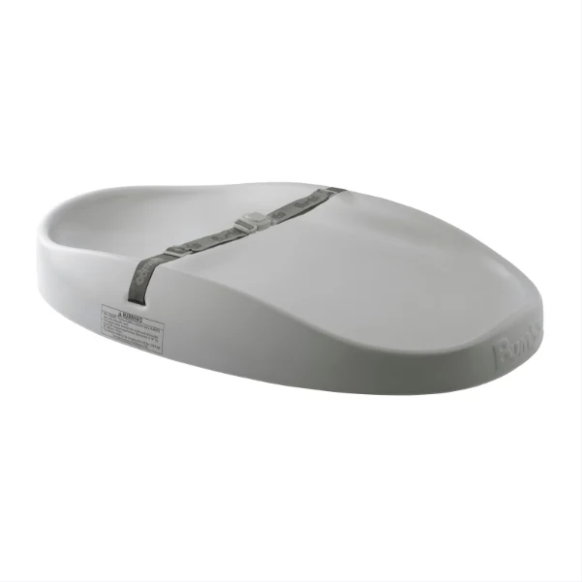 Changing pad in Gray cushion with a brand logo on a white background