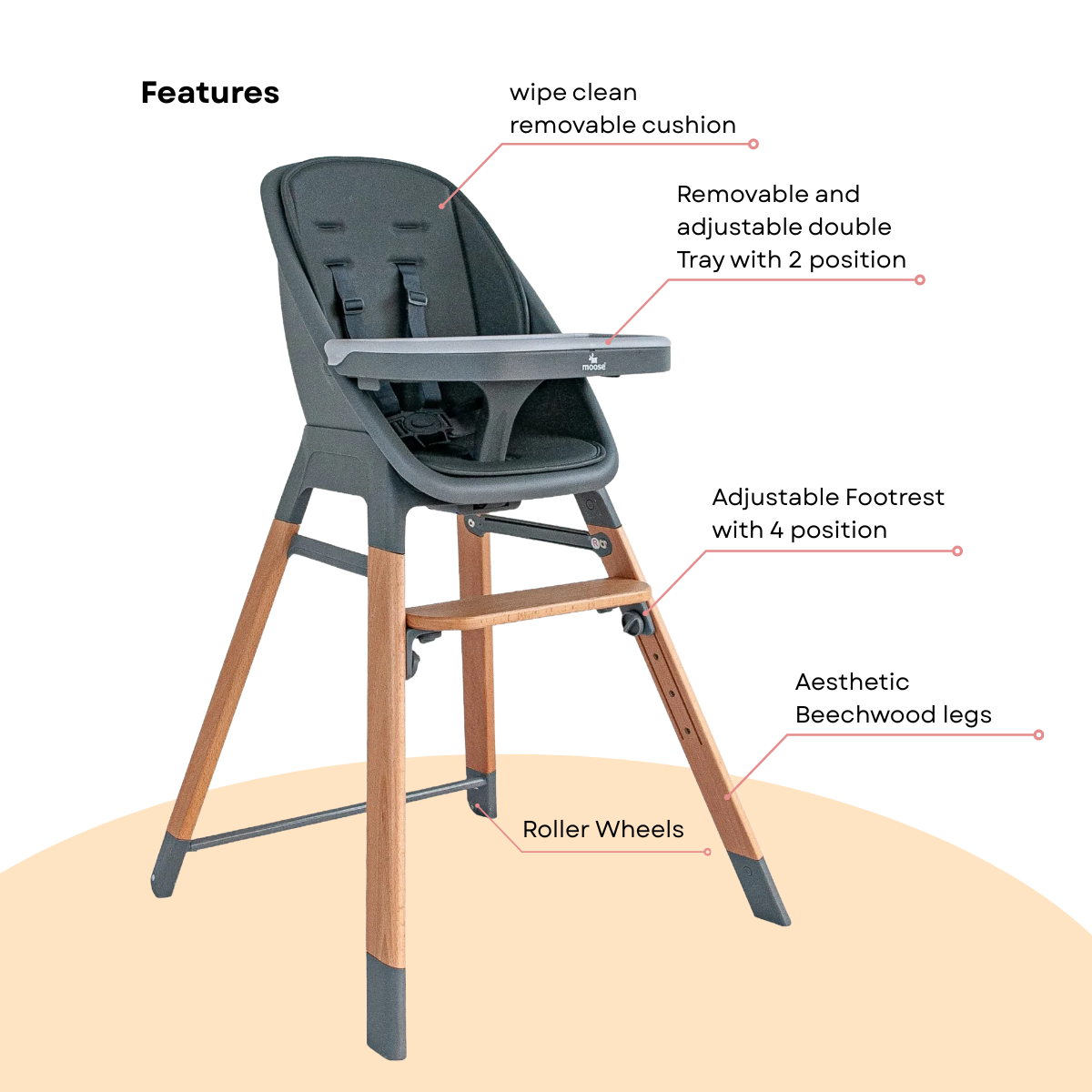 The MOOSE Harper High Chair
