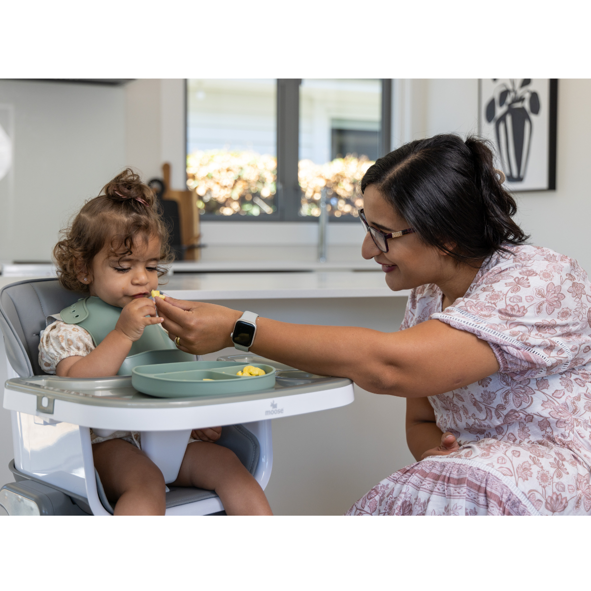 Moose Frankie Foldable HighChair (Grey)