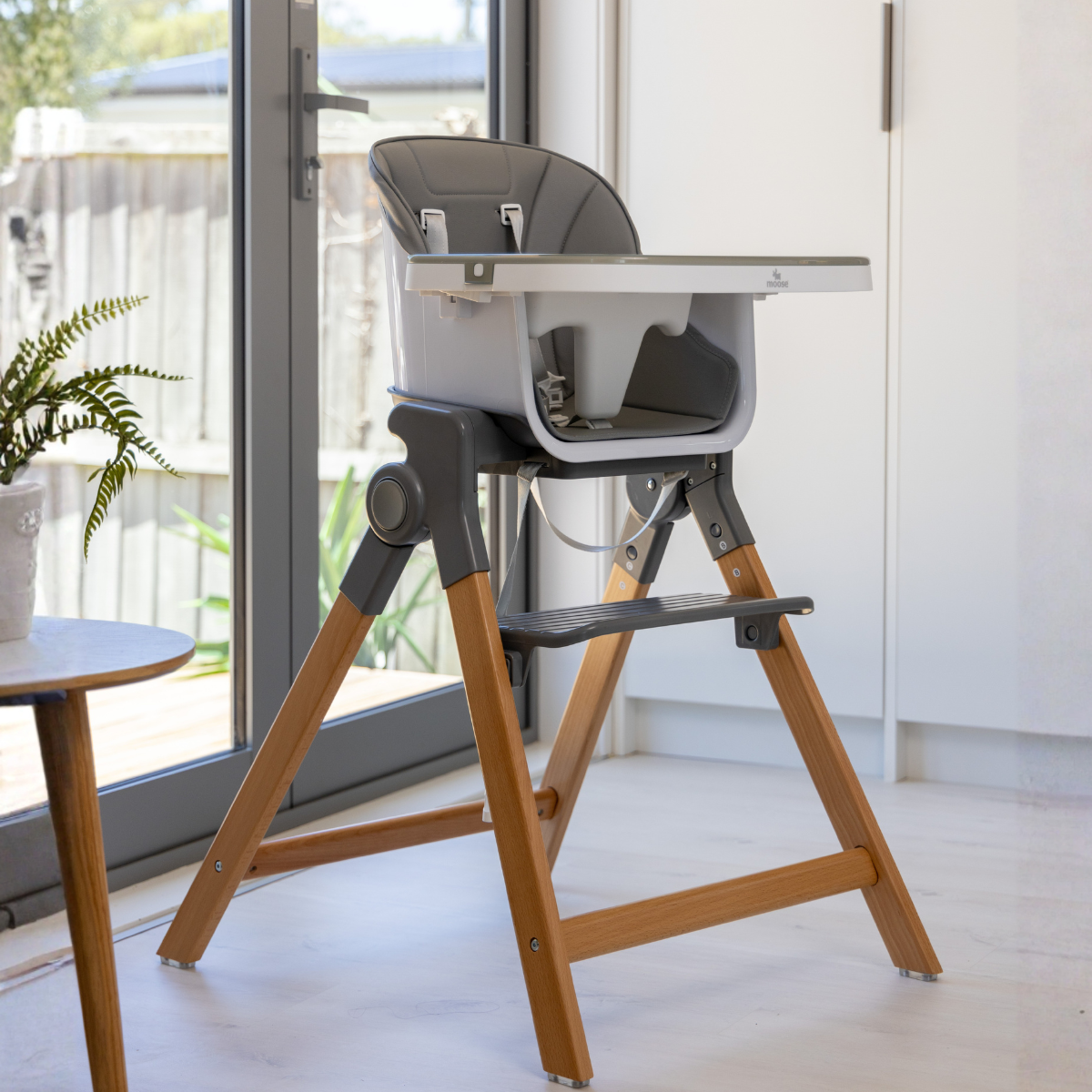 Moose Frankie Foldable HighChair (Grey)
