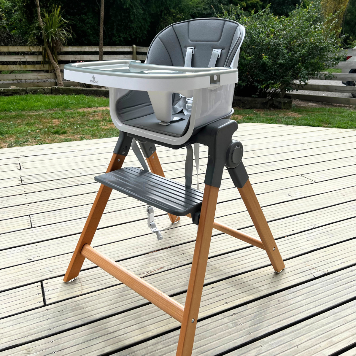Moose Frankie Foldable HighChair (Grey)