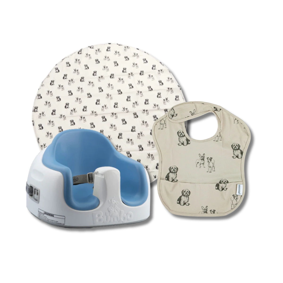 Bumbo Feeding Bundle | Baby Feeding Seat, Bib & Mess Mat Set NZ