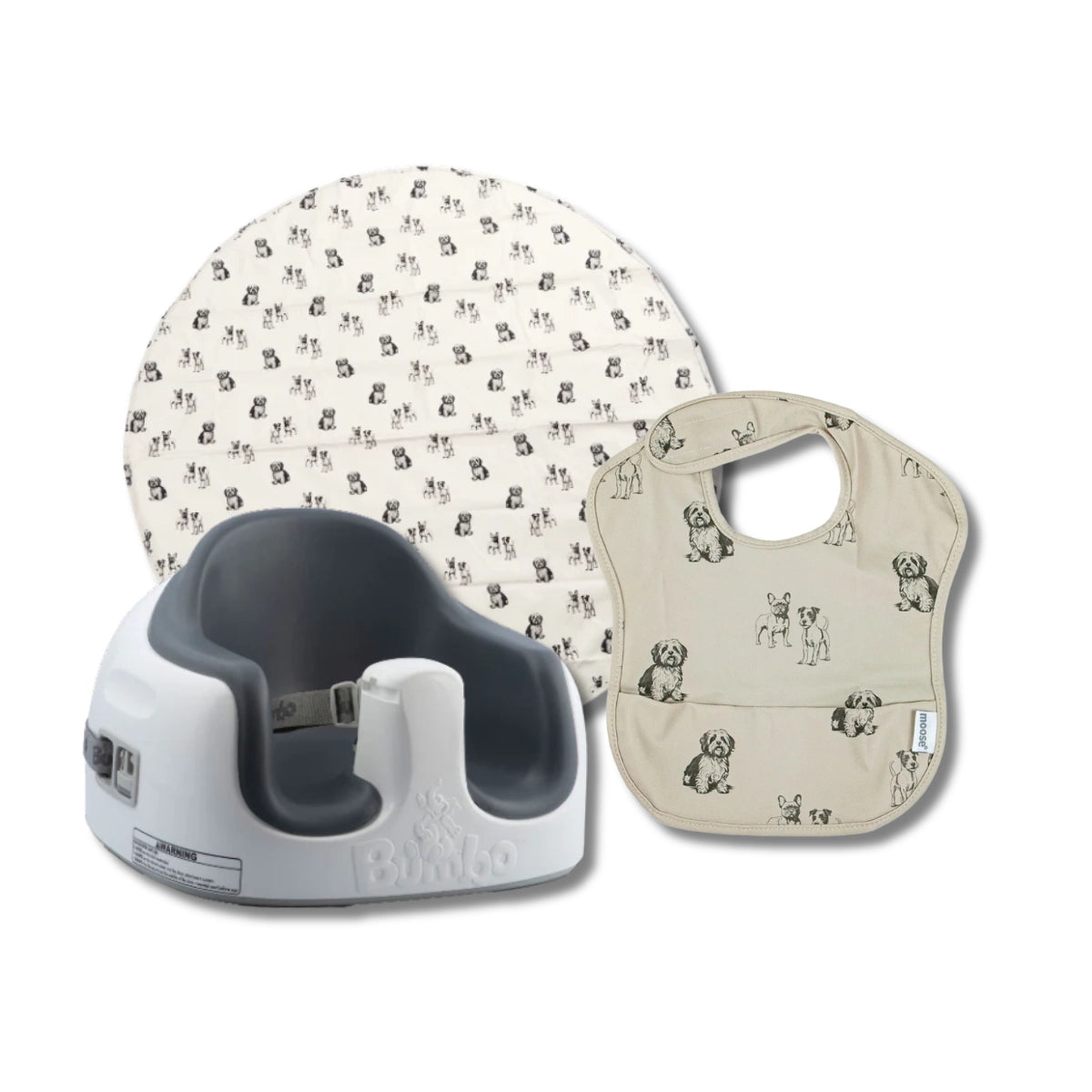 Bumbo Feeding Bundle | Baby Feeding Seat, Bib & Mess Mat Set NZ