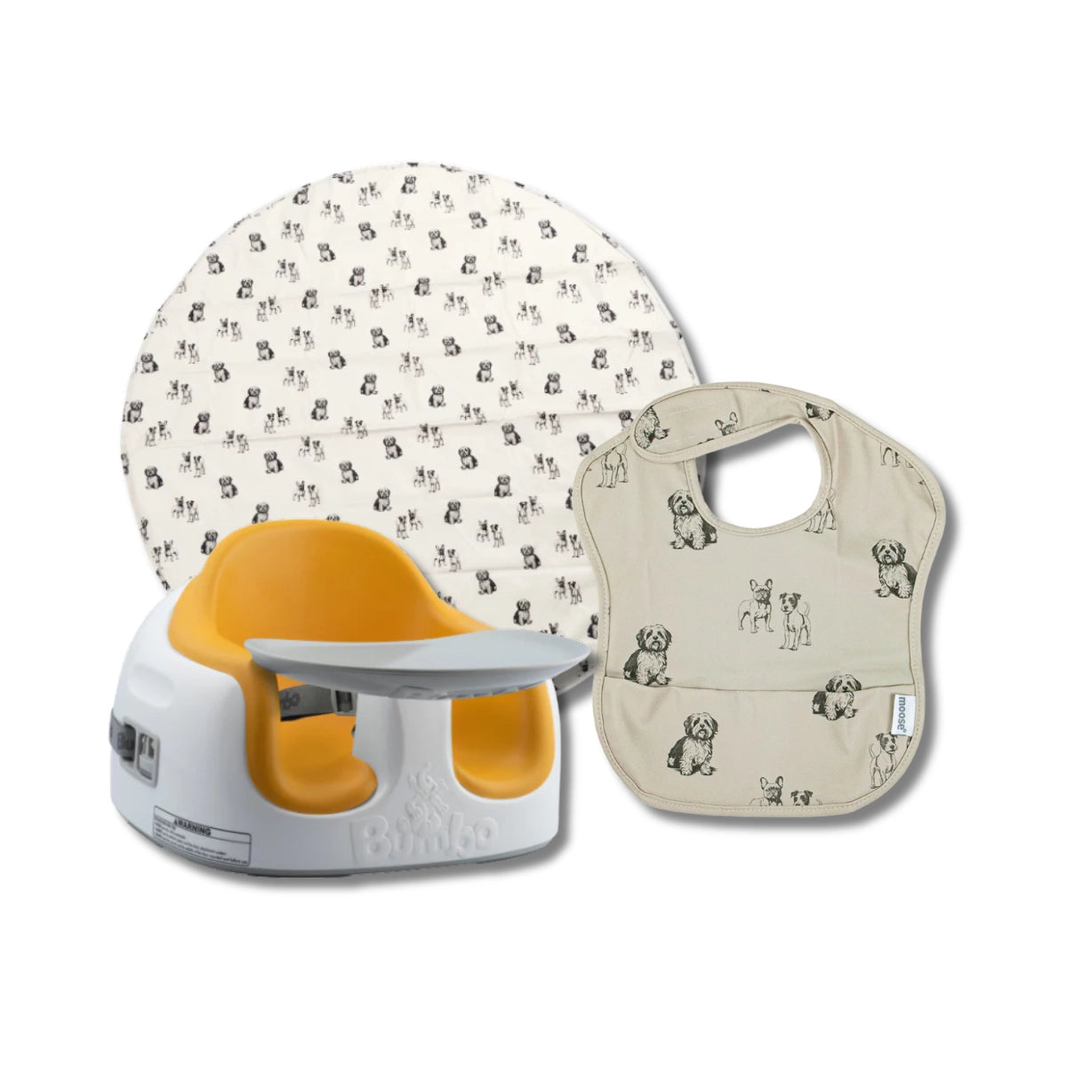 Bumbo Feeding Bundle | Baby Feeding Seat, Bib & Mess Mat Set NZ