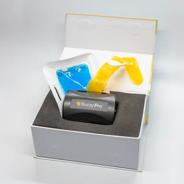 Buzzy Pro cold and vibration therapy device for medical procedures
