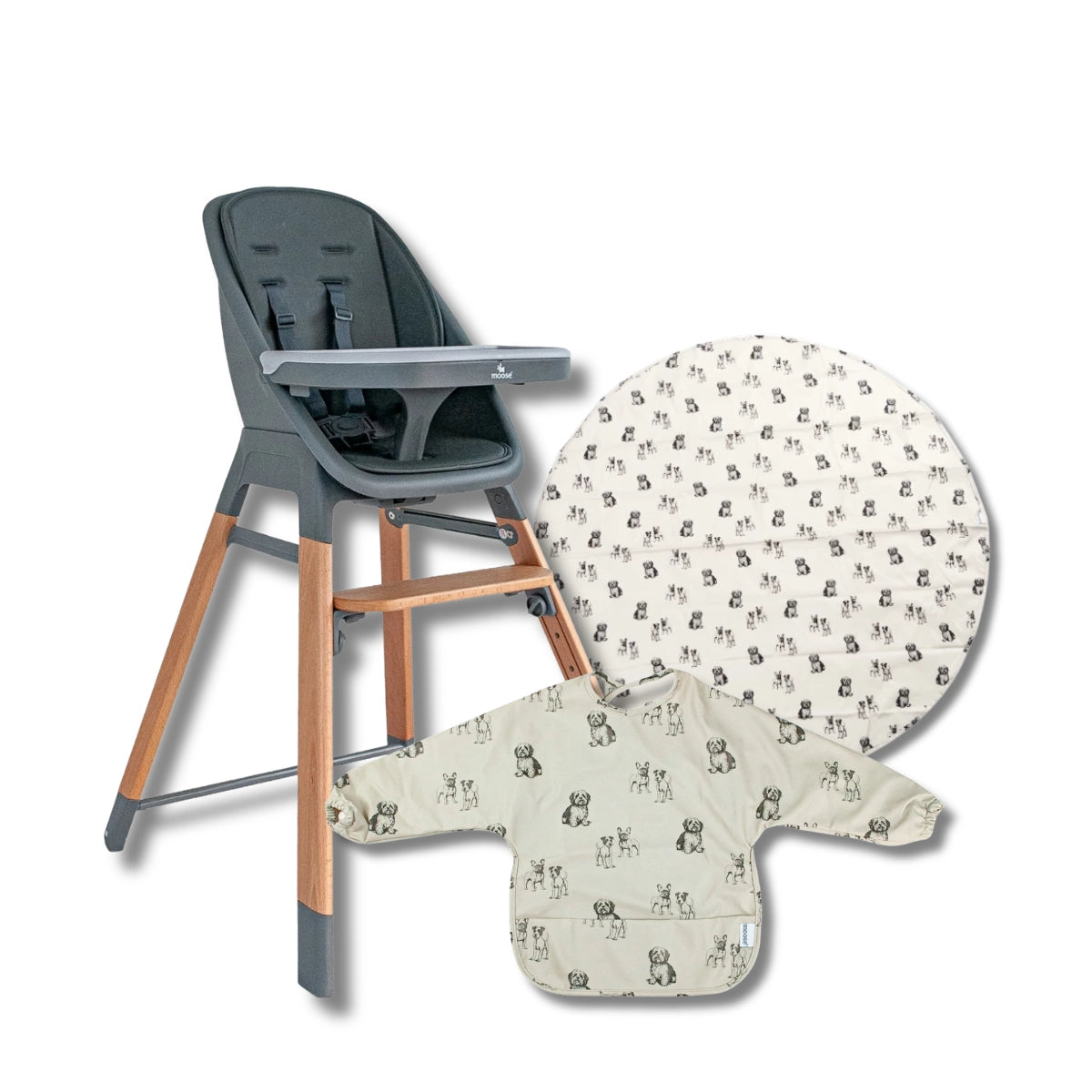Moose Harper 2-in-1 Highchair Feeding Bundle