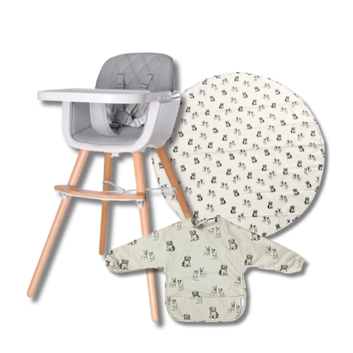 Moose Sinclair 2-in-1 Convertable Highchair Feeding Bundle