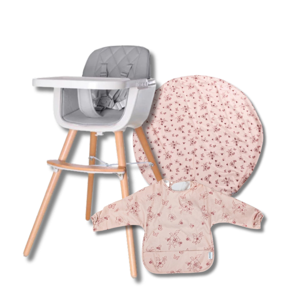 Moose Sinclair 2-in-1 Convertable Highchair Feeding Bundle