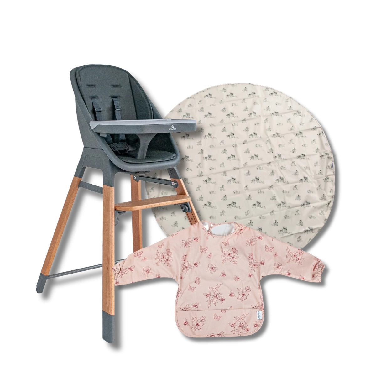 Moose Harper 2-in-1 Highchair Feeding Bundle