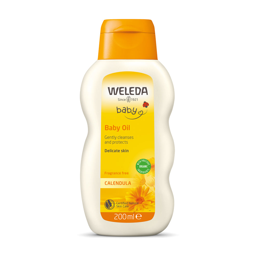 Weleda Calendula Baby Oil, Fragrance Free, 200ml