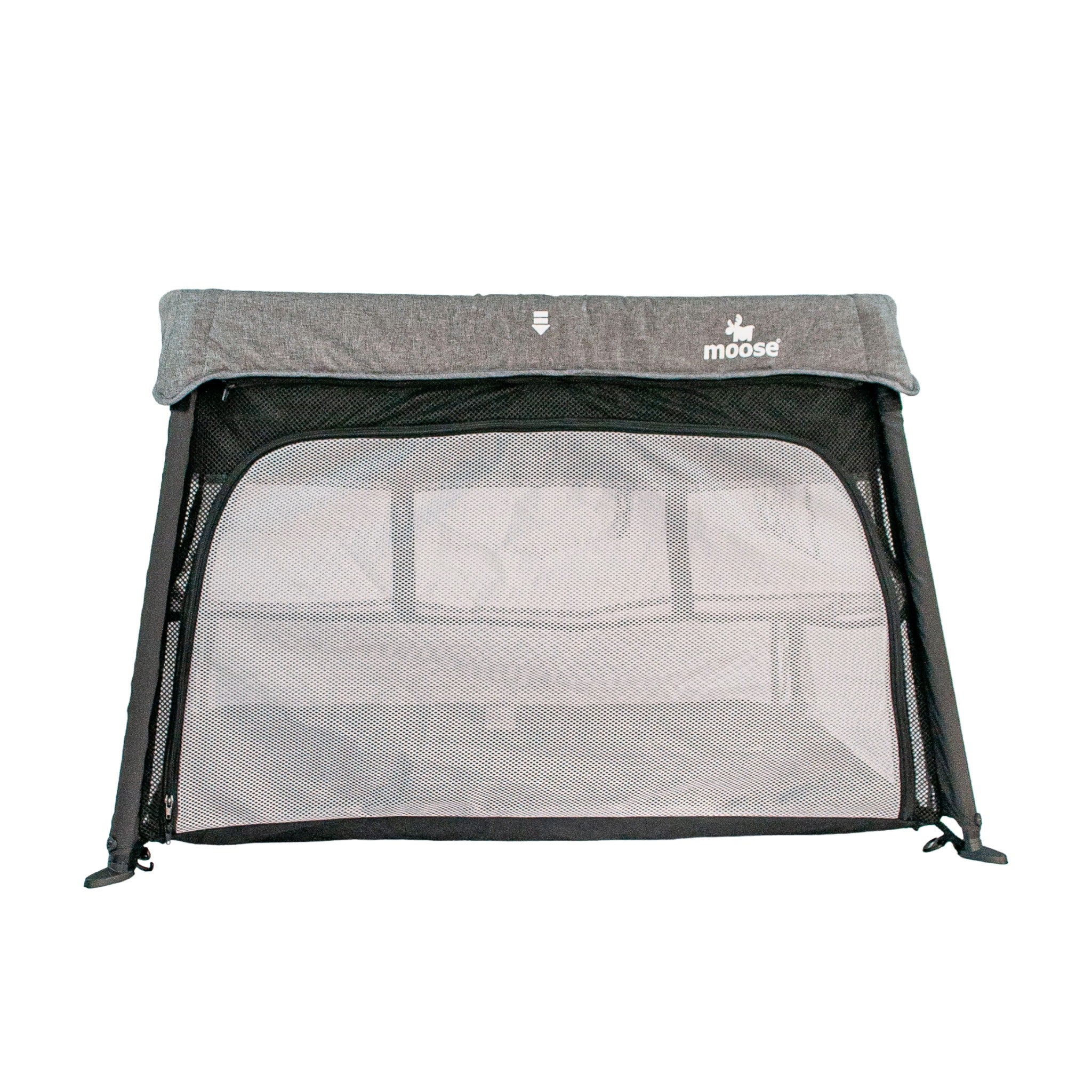 Moose Emmett Travel Cot (with Bassinet feature & 2 FREE fitted sheets)
