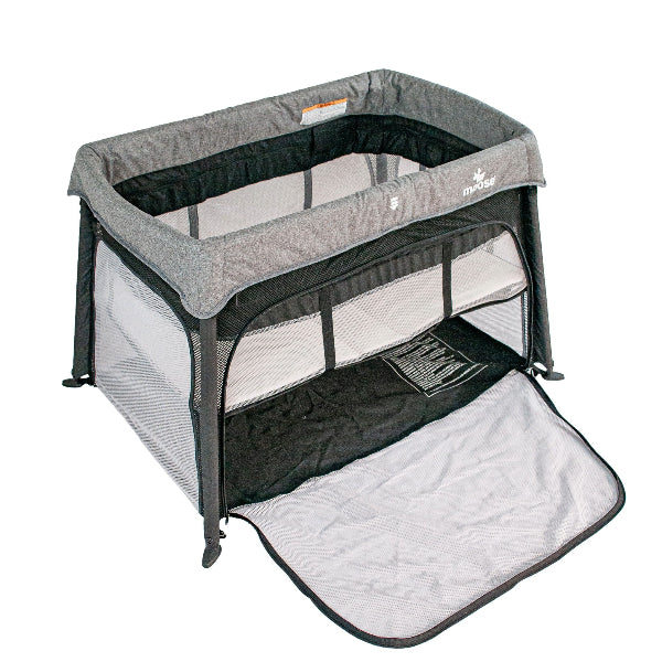 Moose Emmett Travel Cot (with Bassinet feature & 2 FREE fitted sheets)
