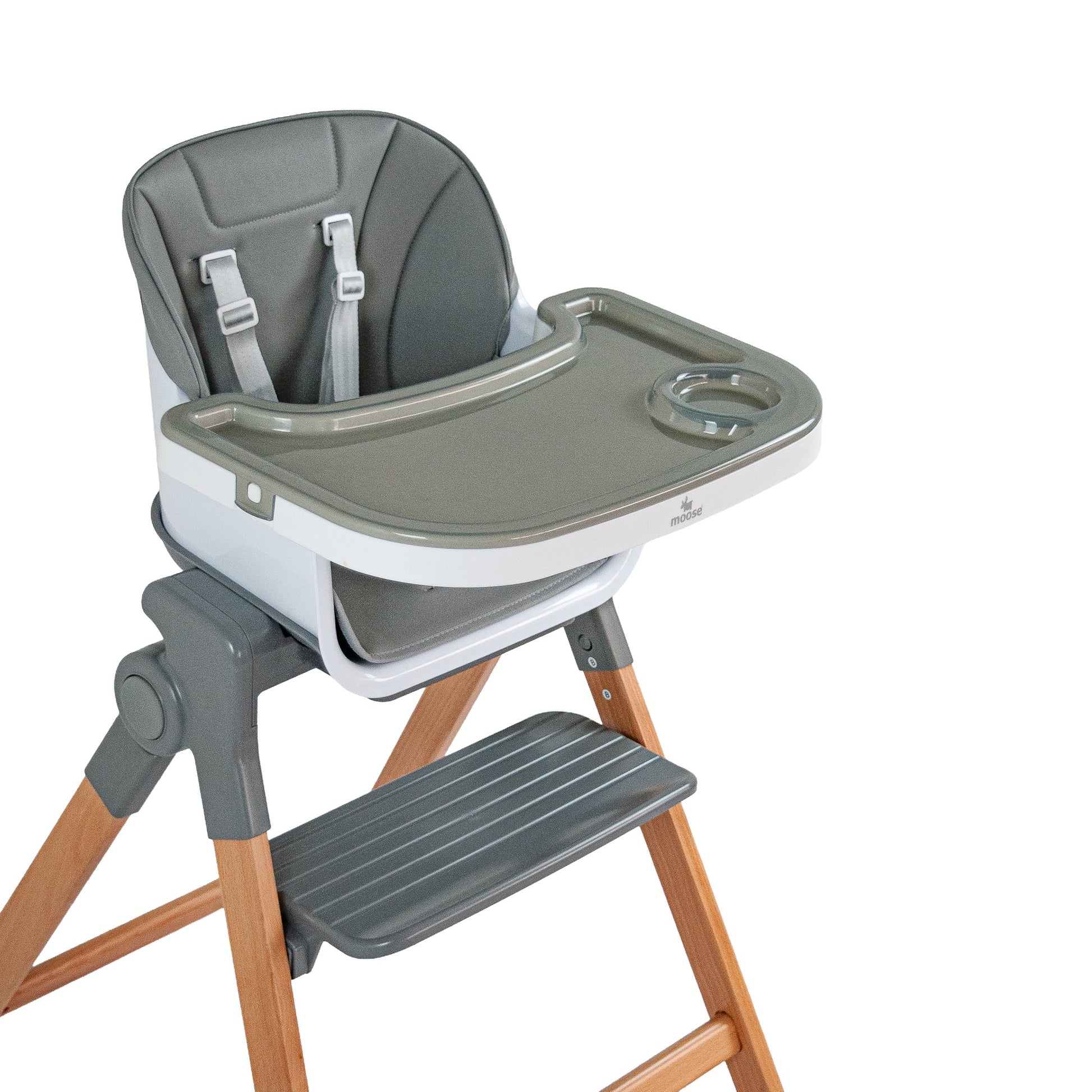 The MOOSE Frankie Foldable HighChair (Grey) – MooseBaby
