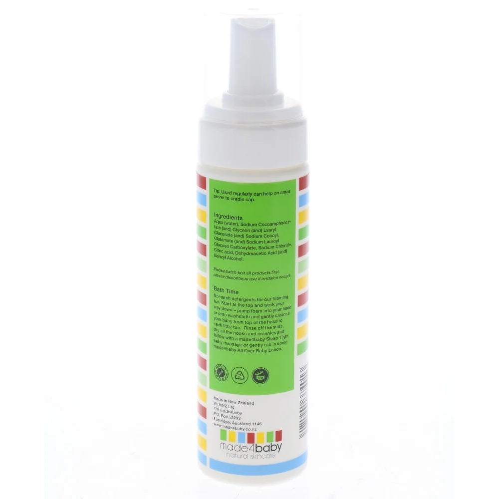 Made4Baby Wash - Foaming Hair & Body Wash (Fragrance-Free) 200ml