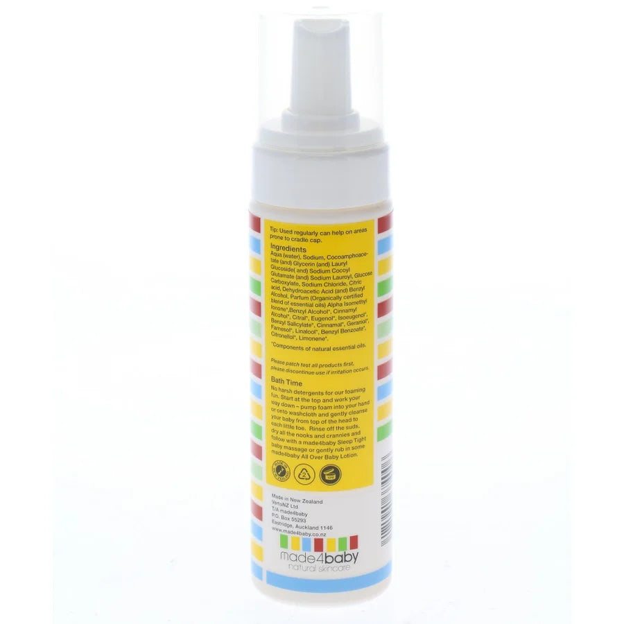 Made4Baby Wash - Foaming Hair & Body Wash (Organic Citrus) 200ml