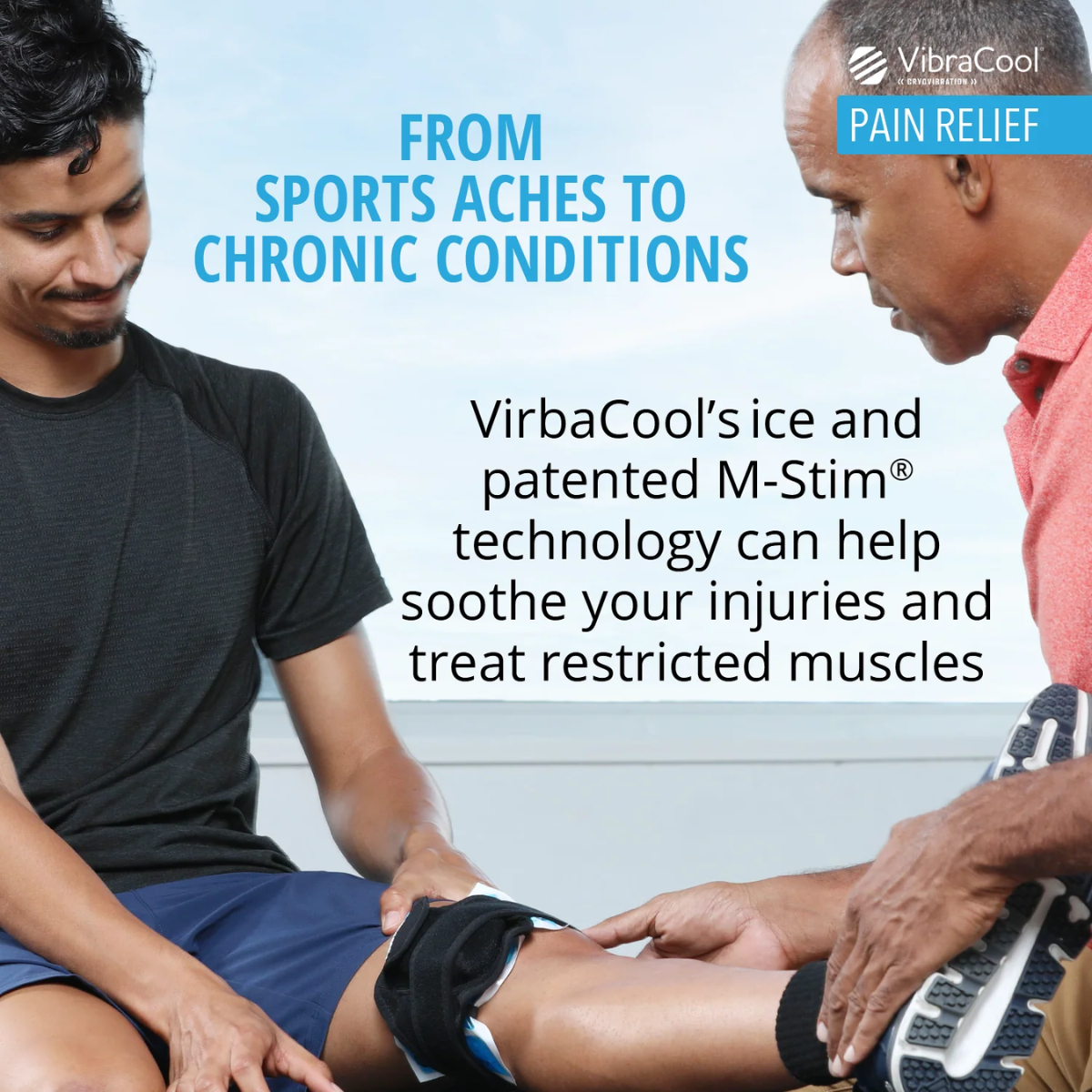 VibraCool extended for Sports acges to chronic condition pain relief
