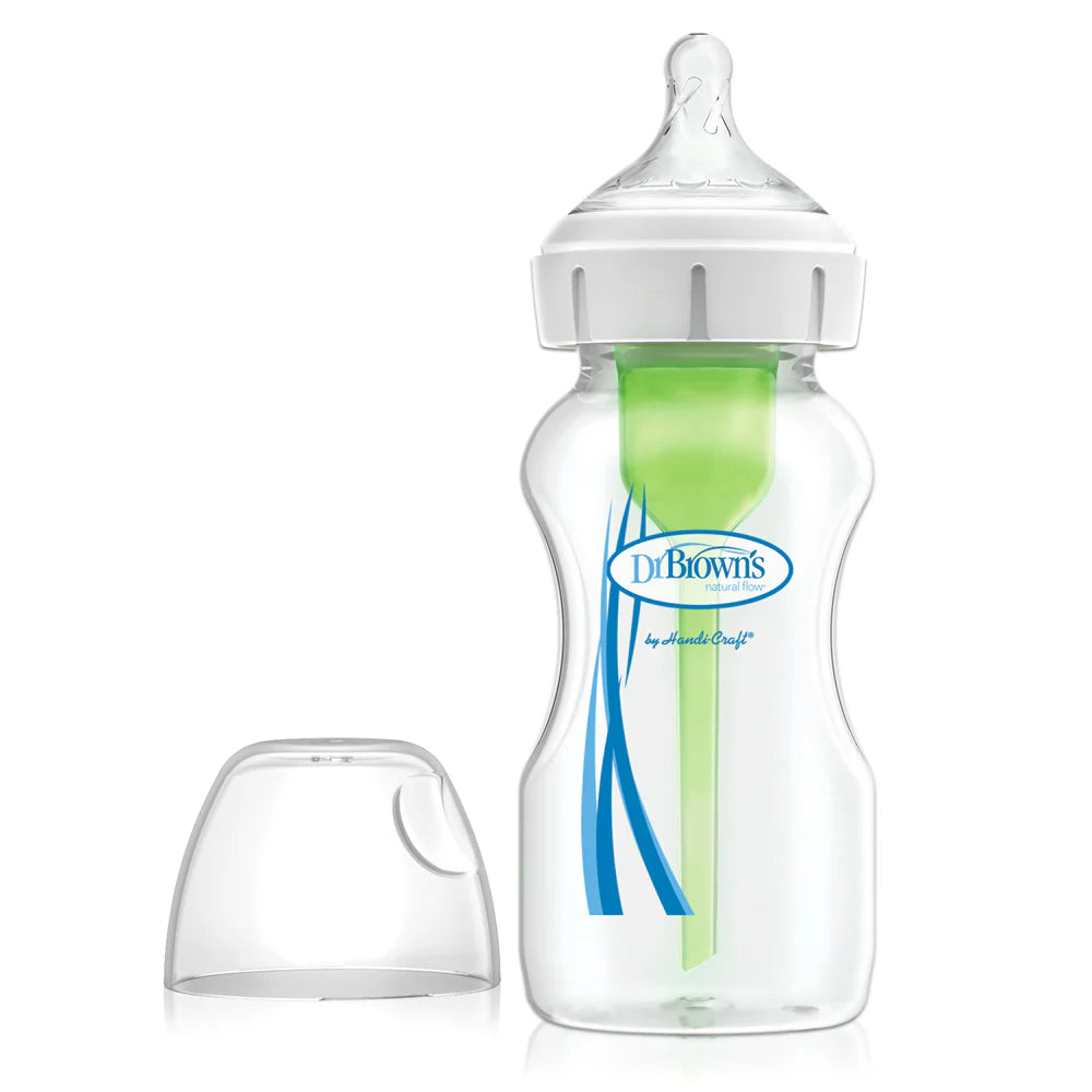 Dr Brown's Options+ Anti Colic Wide Neck Bottle with Level 1 Teat, 270ml 1 Pack