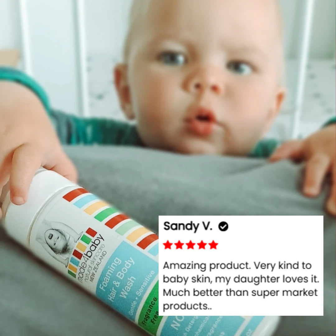 Made4Baby Wash - Foaming Hair & Body Wash (Fragrance-Free) 200ml