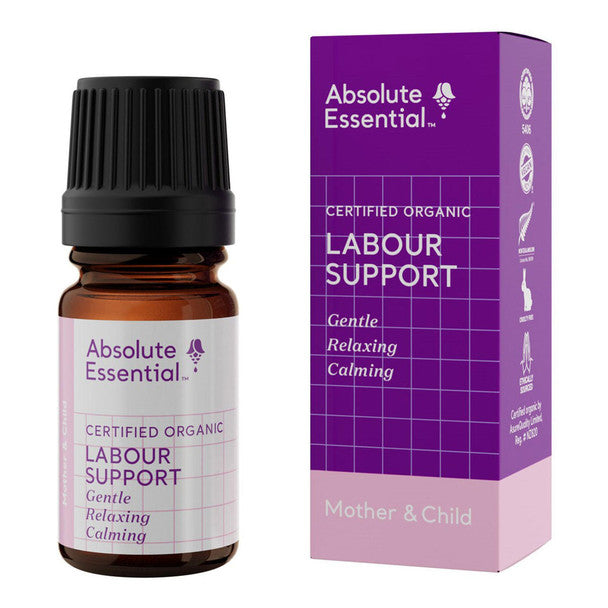 Absolute Essential Labour Support Oil – Certified Organic 5 ml