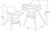 The MOOSE Sinclair Highchair (grey)