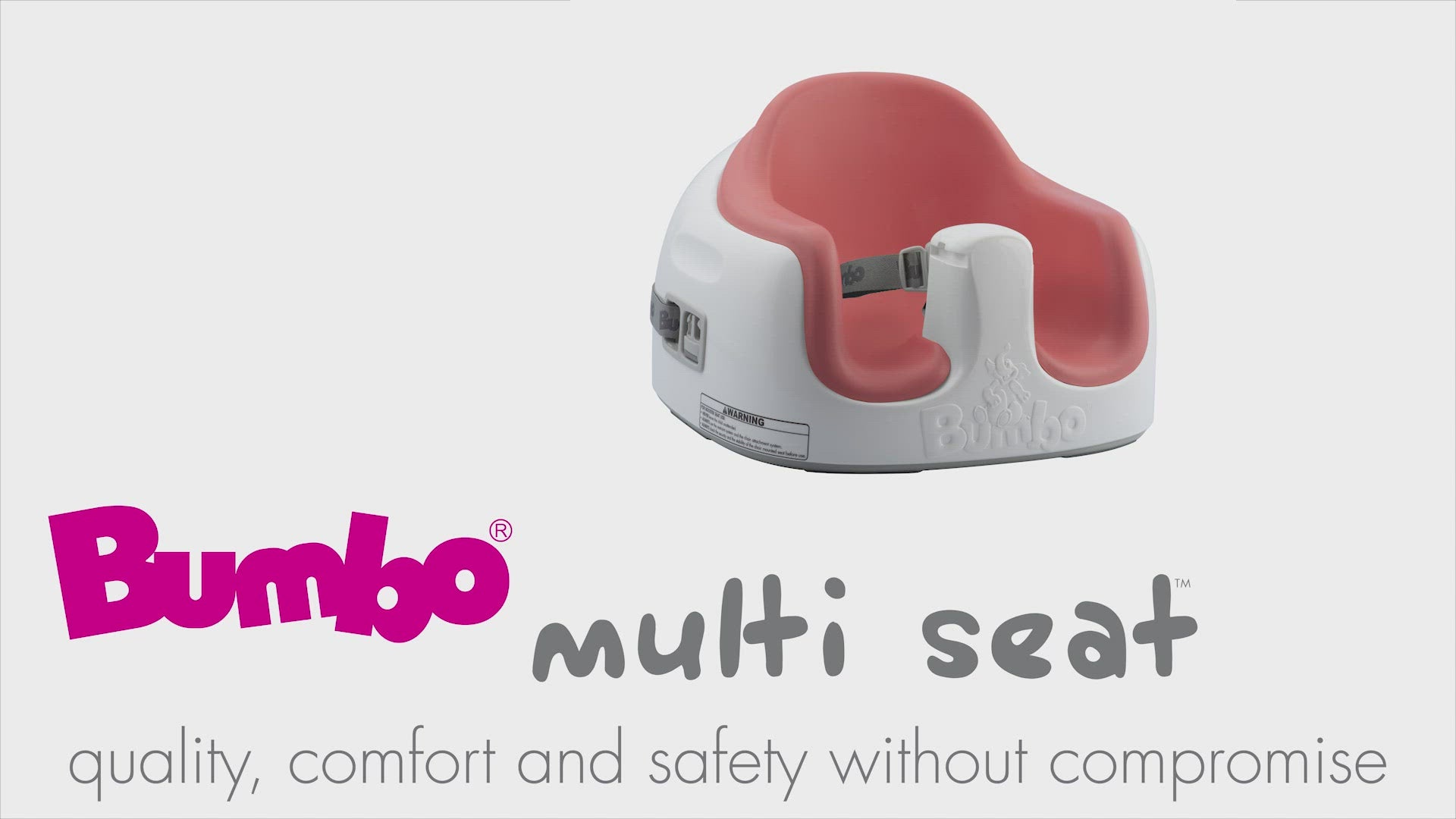 Load video: Bumbo seat